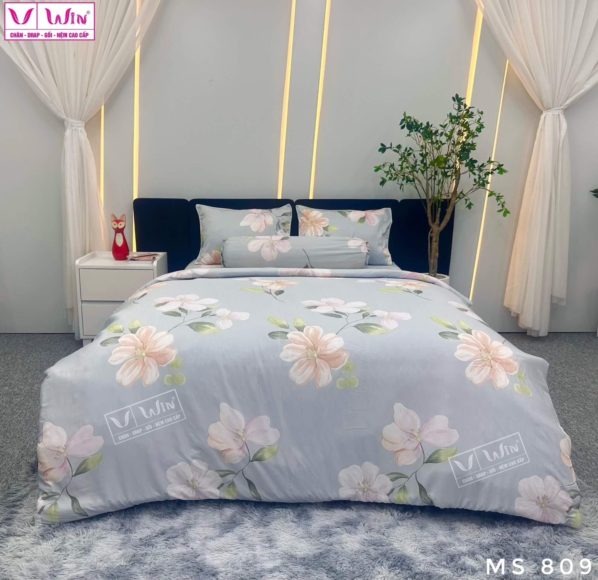 Bộ chăn ga Tencel cao cấp Thắng Lợi MSP809