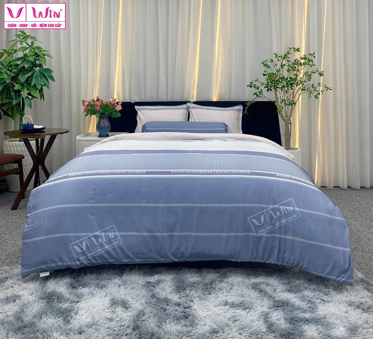 Bộ chăn ga Tencel cao cấp Thắng Lợi MSP829